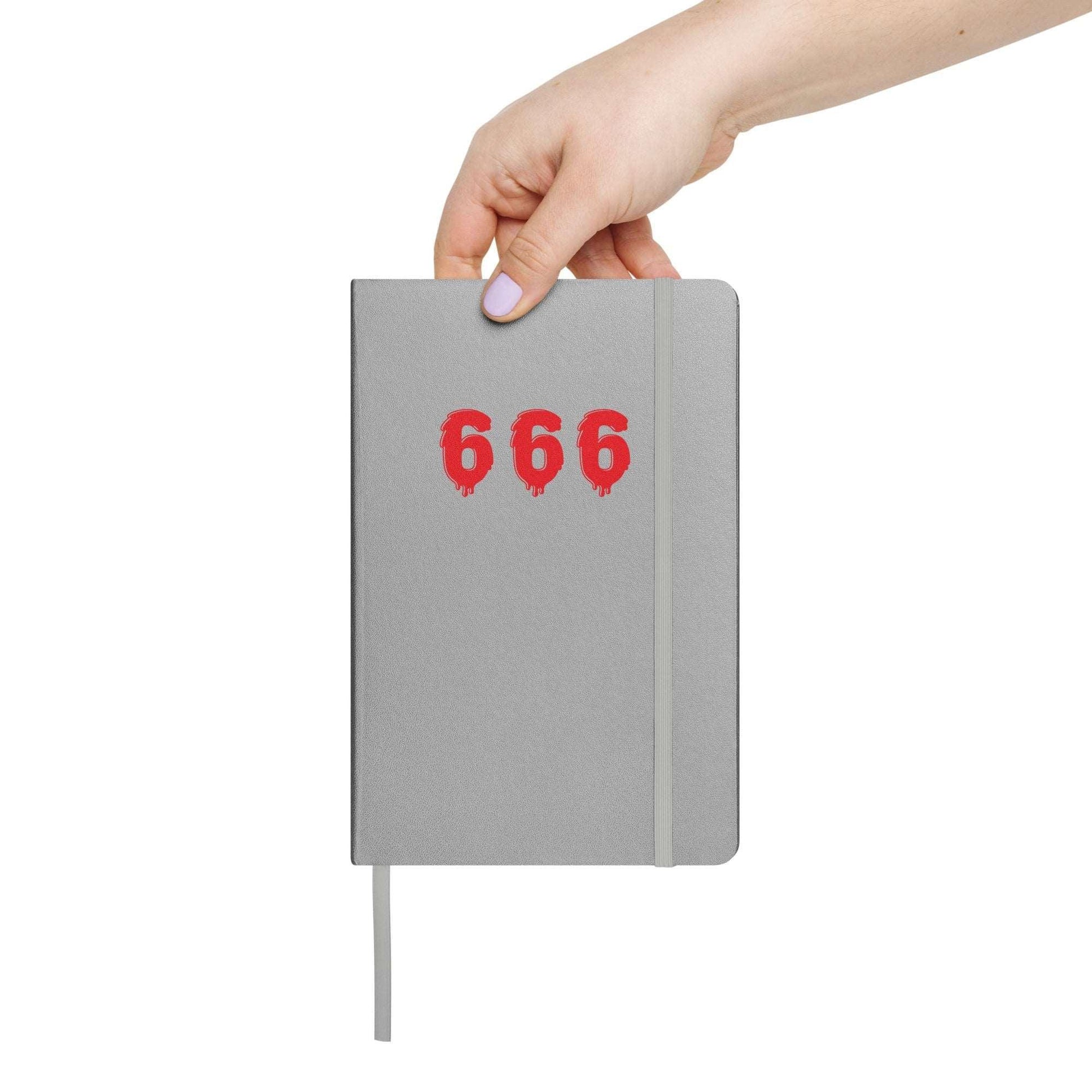 Embrace the Fiery Elegance: Red 666 Melting Hardcover Bound Notebook - Unleash Your Creative Inferno! - Lizard Vigilante