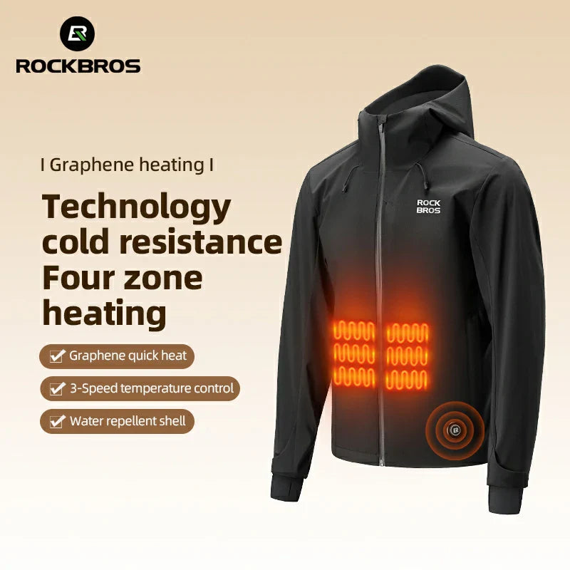 Winter Heated Winter Jacket Waterproof Windproof Rechargeable