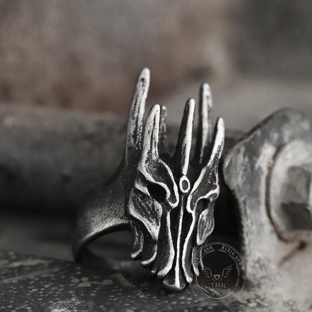 Helm of Sauron Stainless Steel Ring