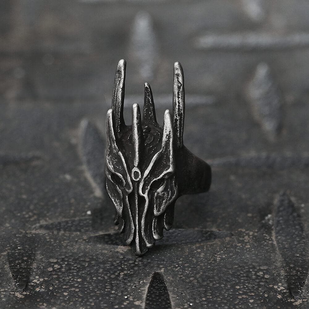 Helm of Sauron Stainless Steel Ring