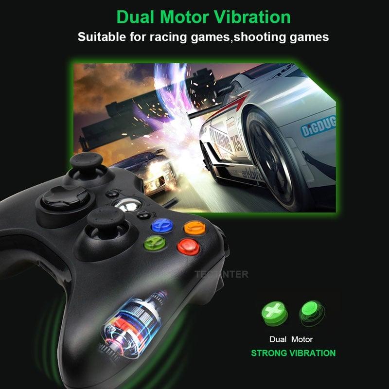 High Quality Black USB Wired Joystick Vibration Gamepad Controller Compatible With PC Monitor Laptop Smart TV