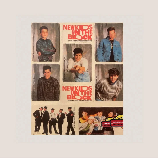 Highly Collectible Vintage NKOTB Stickers From 1989