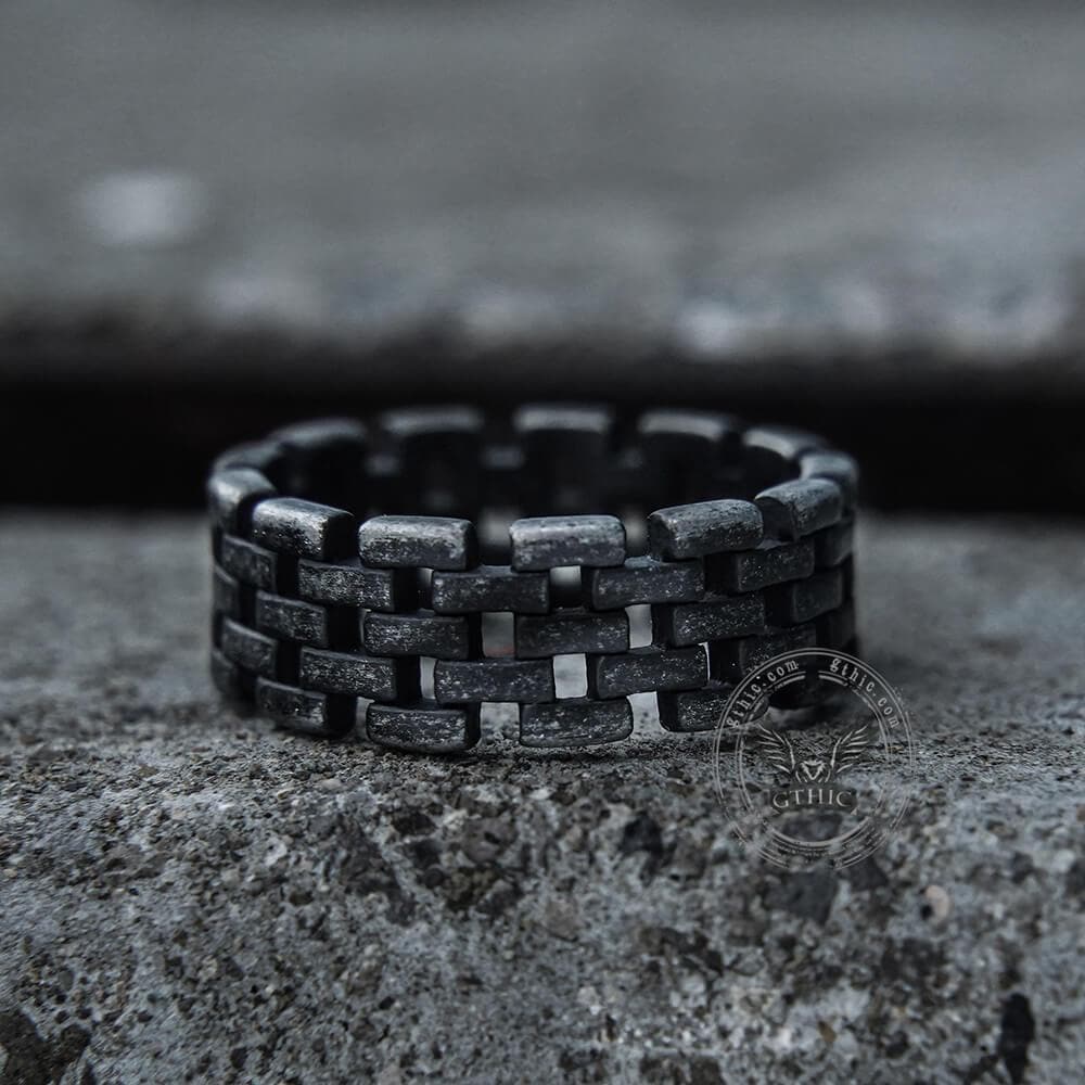 Hollow Chain Stainless Steel Ring