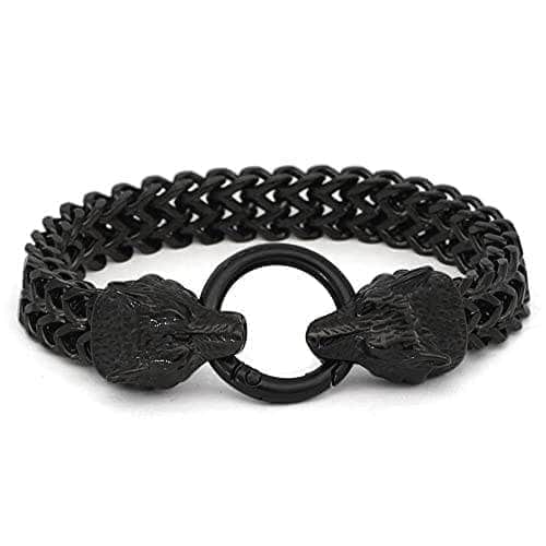 Viking Nordic Geri & Freki Stainless Steel Bracelet