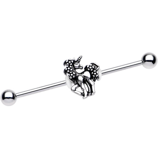 14G Magical Unicorn Industrial Barbell 38mm