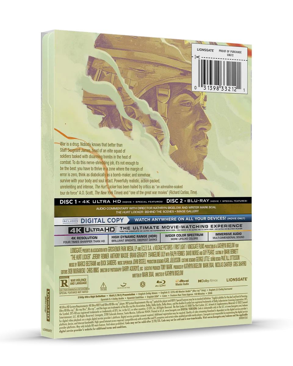 The Hurt Locker - Limited Edition Steelbook (4K UHD + Blu-ray + Digital)