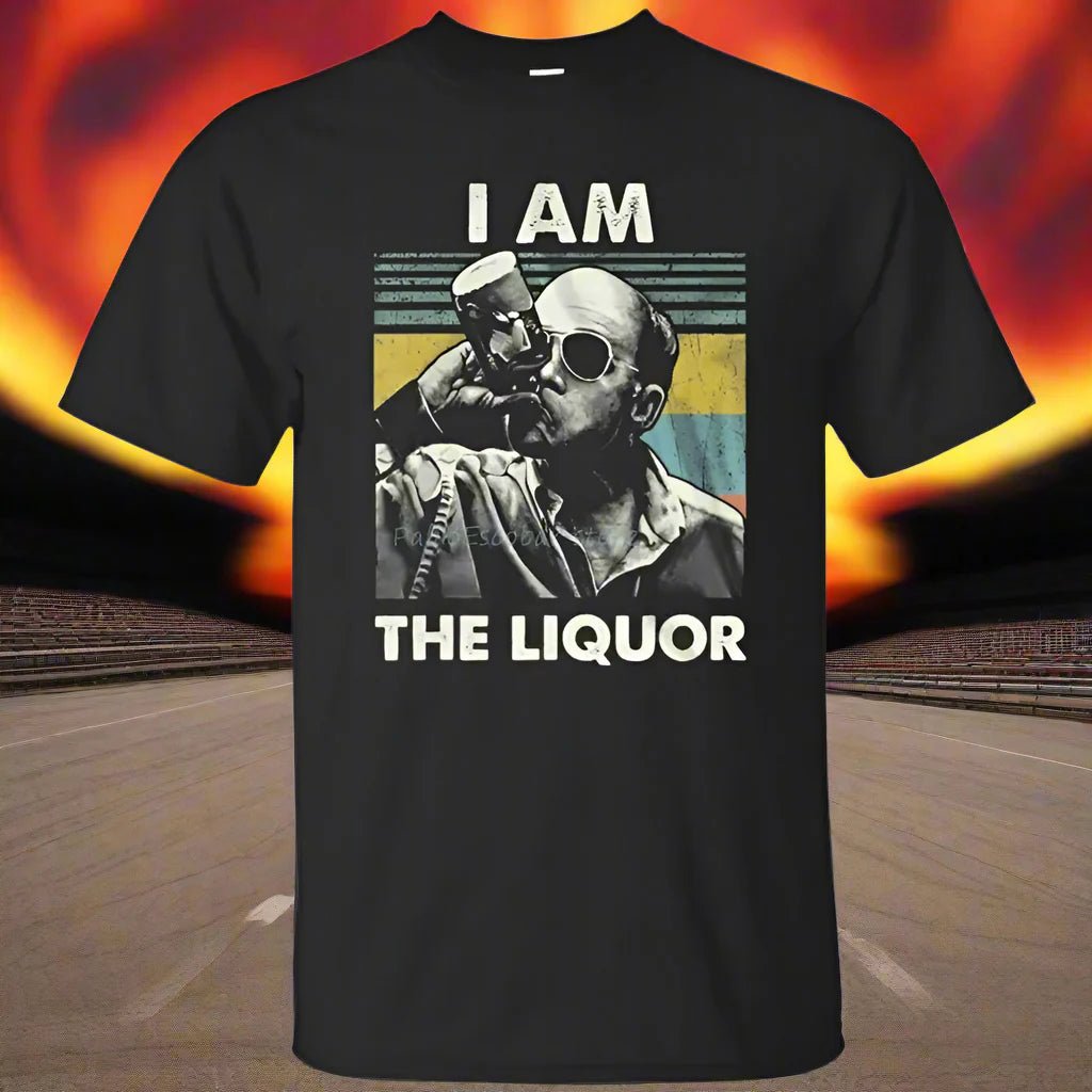 I Am The Liquor – Classic Black Tee for the Bold | Unleash Your Inner Rebel - Lizard Vigilante