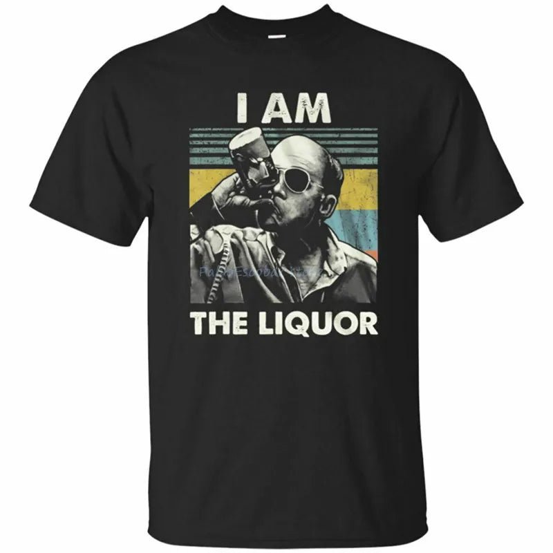 I Am The Liquor – Classic Black Tee for the Bold | Unleash Your Inner Rebel - Lizard Vigilante