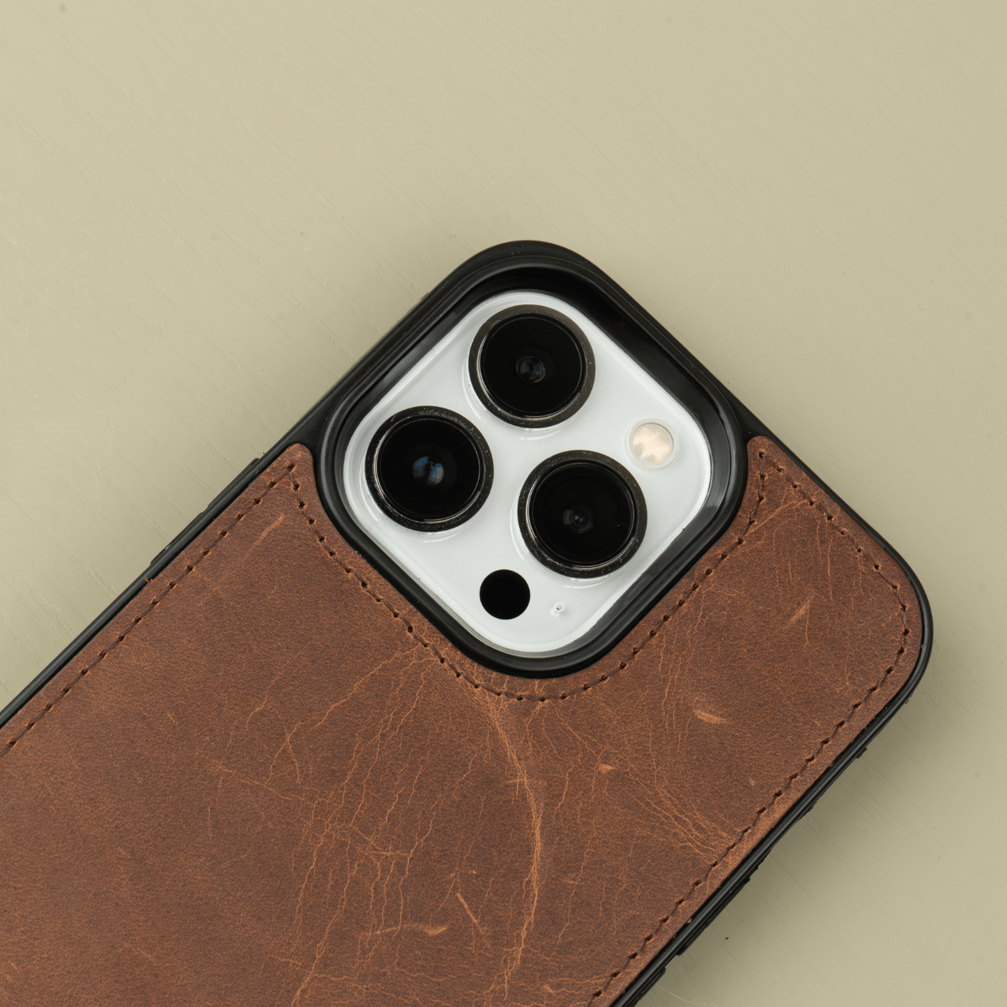 iPhone 16 Series Dark Brown Wallet Case - New York