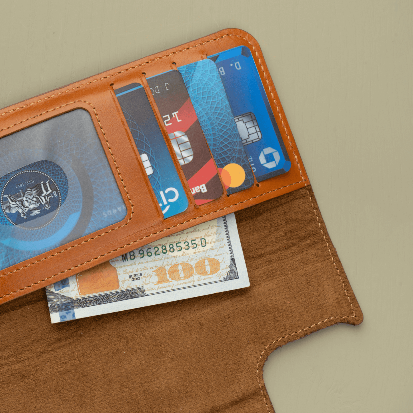 iPhone 16 Series Rustic Brown Leather Wallet Case - New York