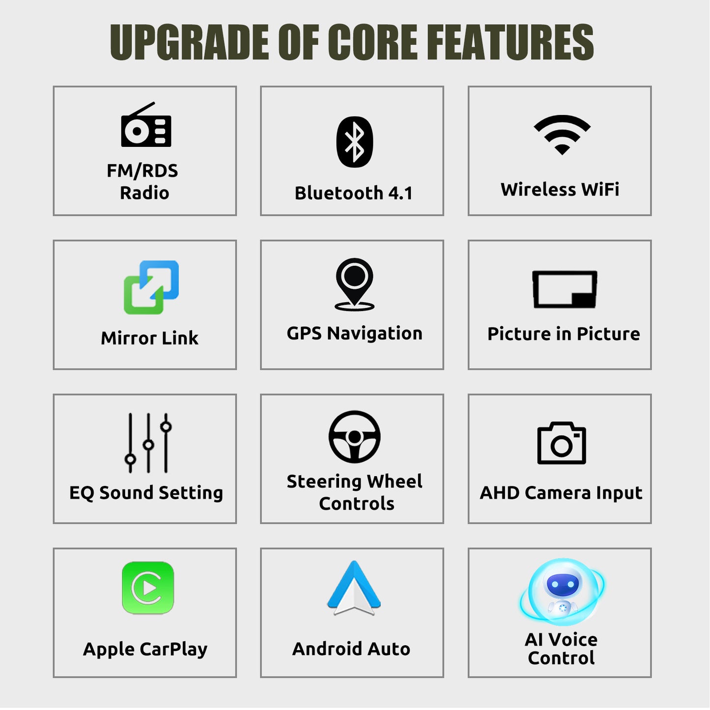 Road Riot 9-Inch Android Car Stereo – Wireless CarPlay Rock-Nav System