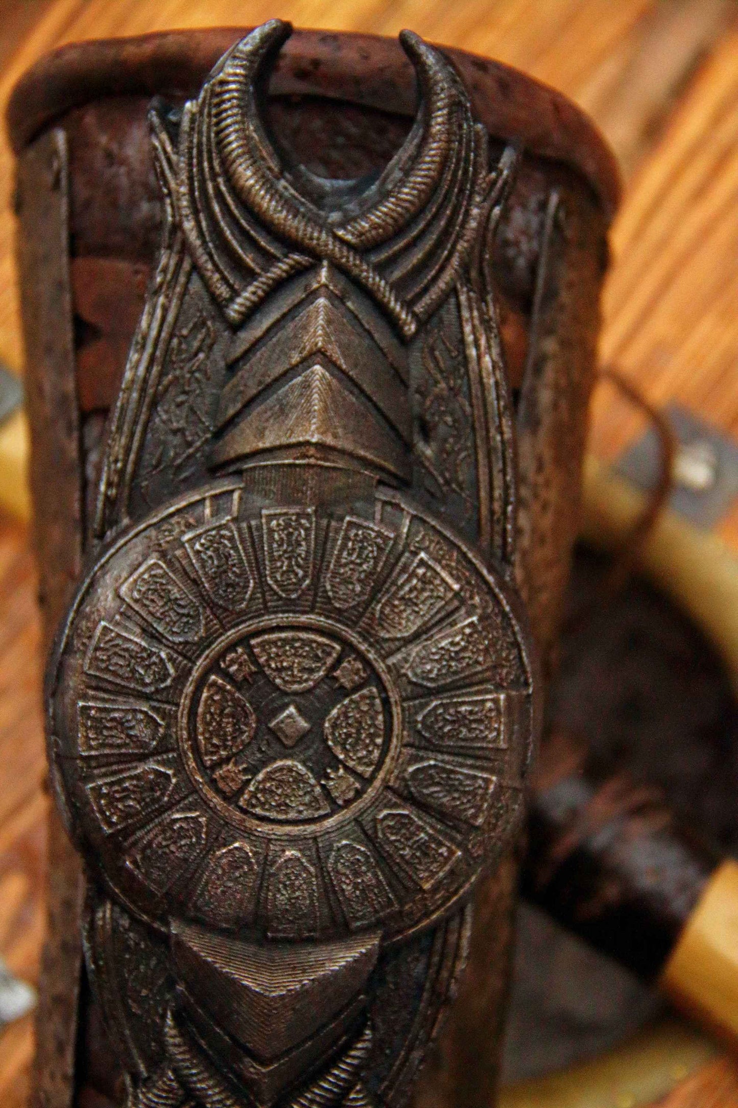 Leather bracer with shild (God of War)