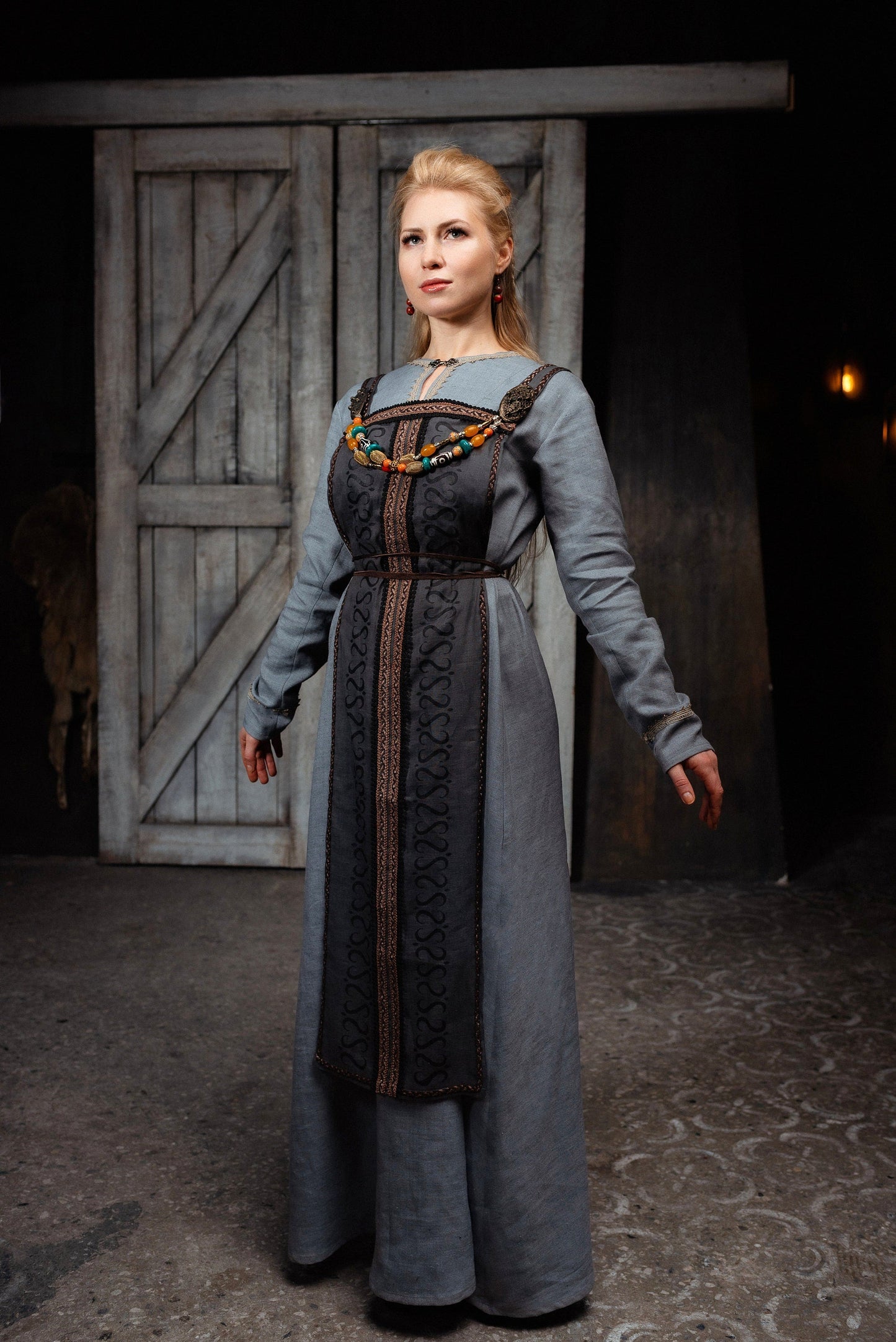 Lagertha linen dress (Vikings)