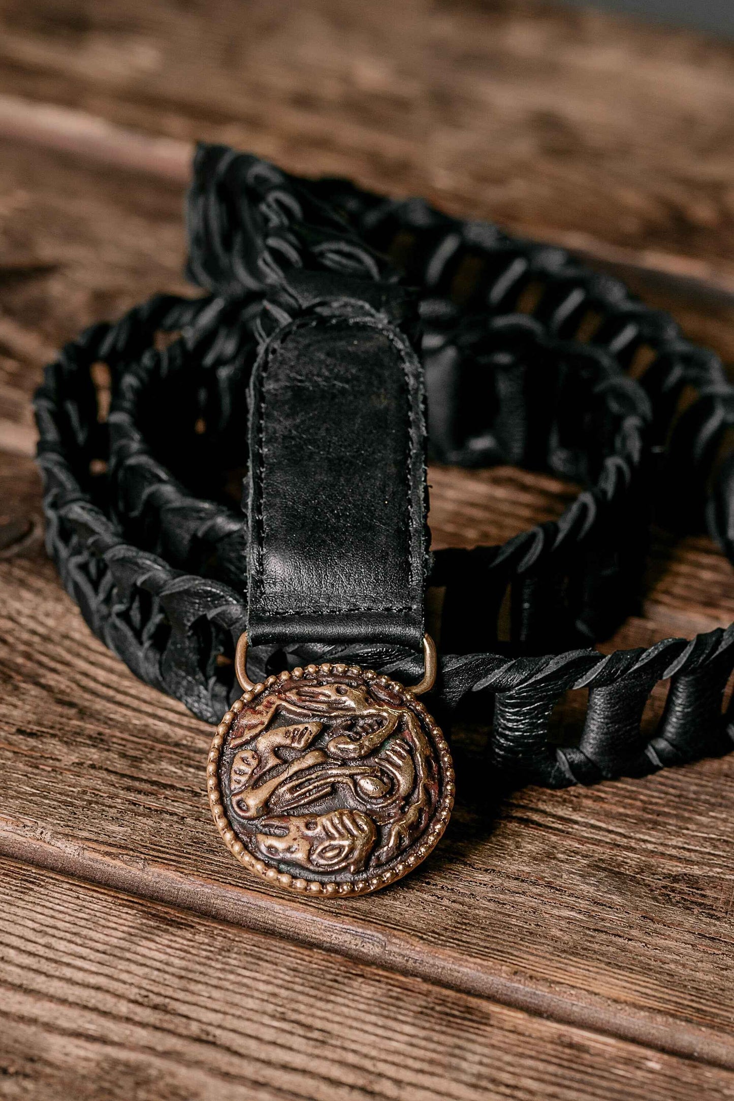 Khal Drogo medallion buckle belt