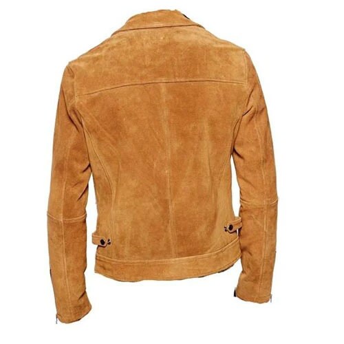Handmade Collared Suede Leather Jacket