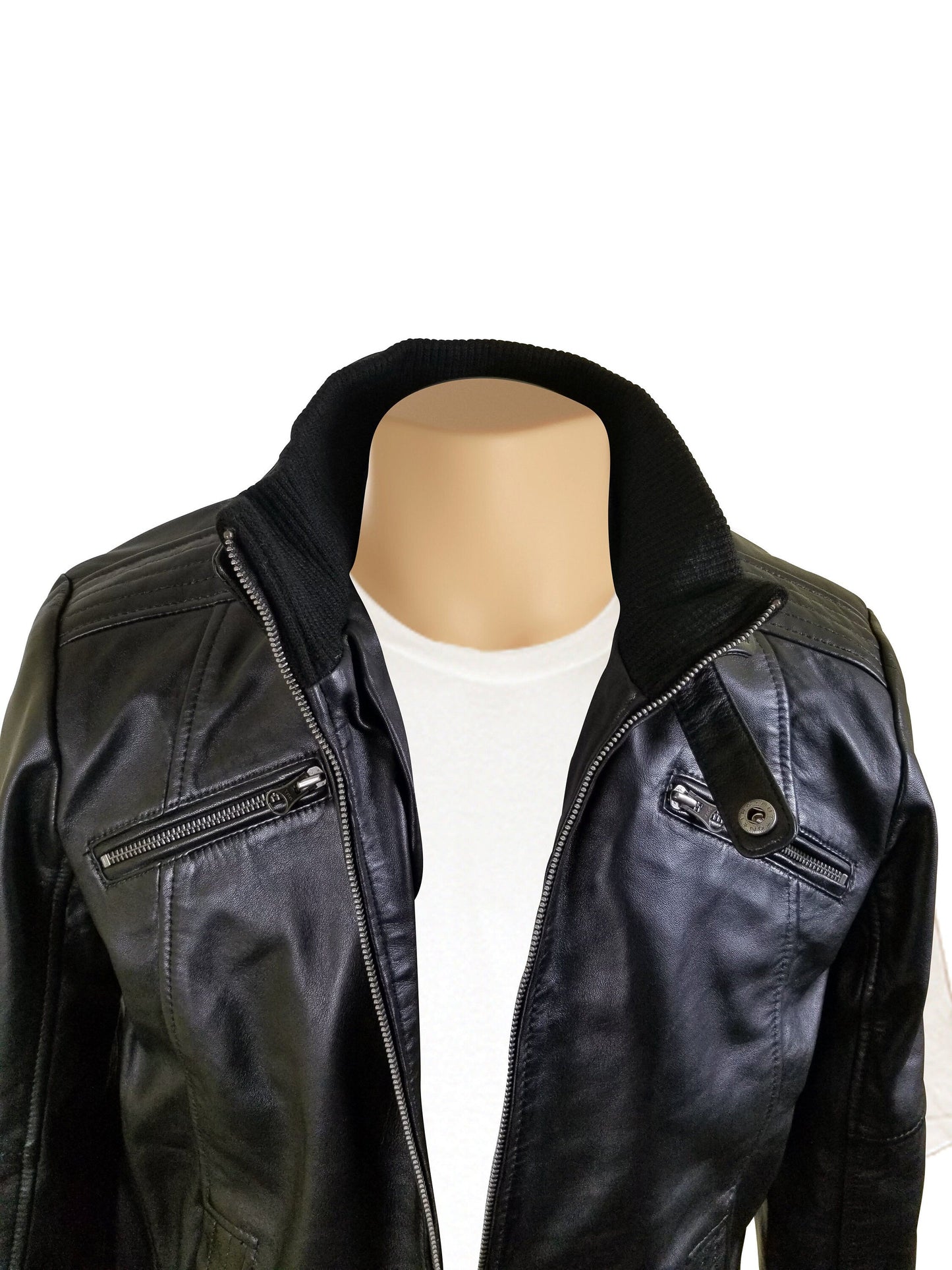 Handmade Greig's Bomber Style Jacket With Ribbed Collar And Cuffs