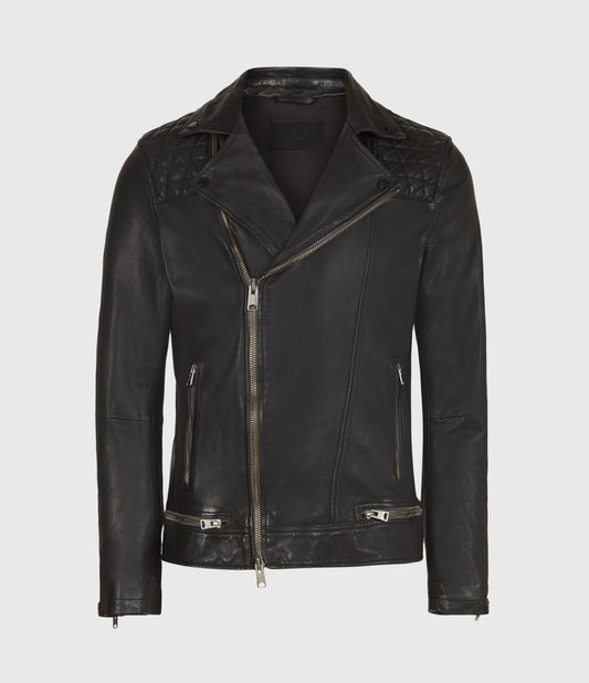 Handmade Conroy Leather Biker Jacket