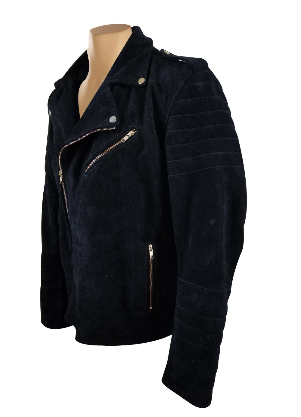 Handmade  Schmitt's Biker Style Suede Leather Jacket
