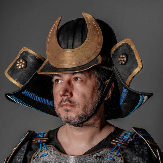 Samurai battle helmet
