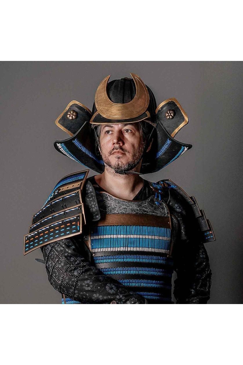 Samurai battle helmet
