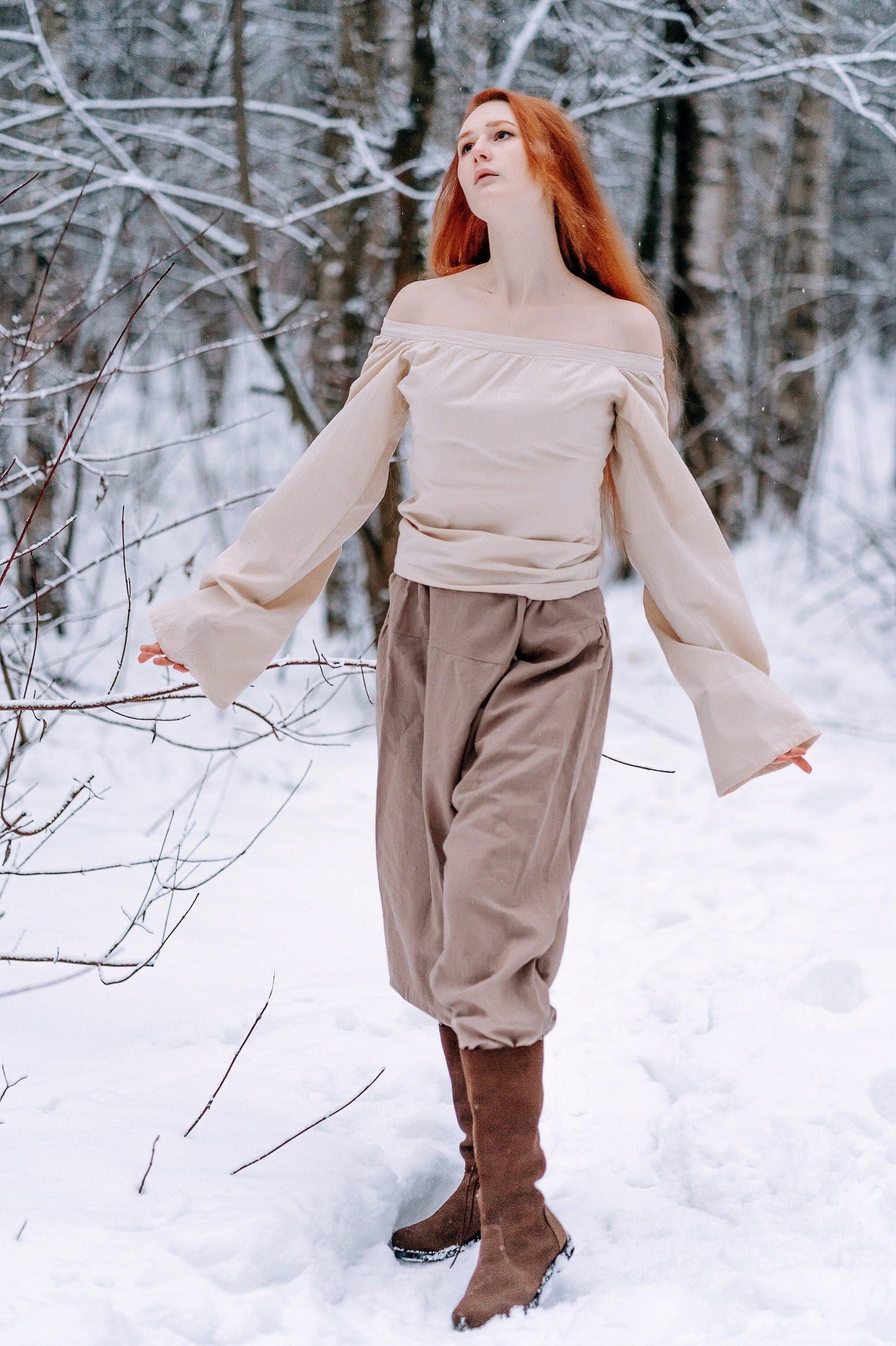 Medieval viking cotton underdress "Frigg"