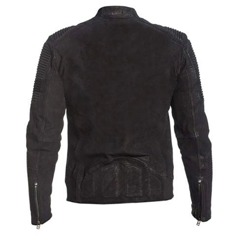 Handmade Cafe Racer Black Retro Motorcycle Distressed Leather Jacket