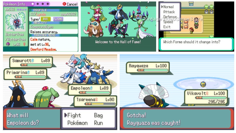 Pokemon Inclement Emerald GBA ROM Hack Video Game Cartridge Custom Gameboy Advance