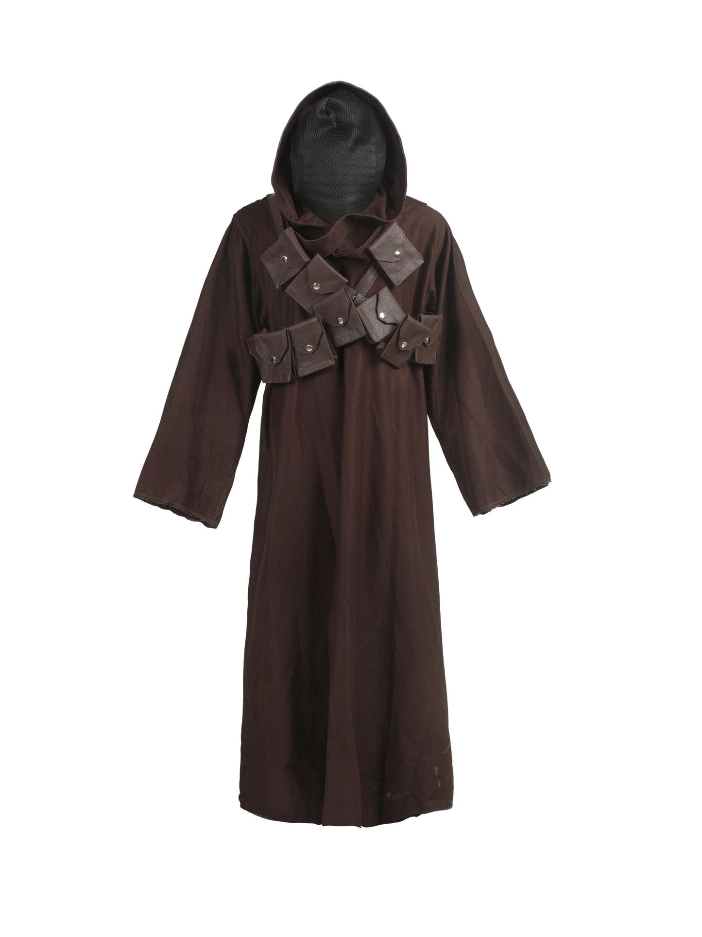 The Jedi Cloak Handcrafted Desert Nomad Cloak with Leather Chest Straps - Ox and Bulls Exclusive
