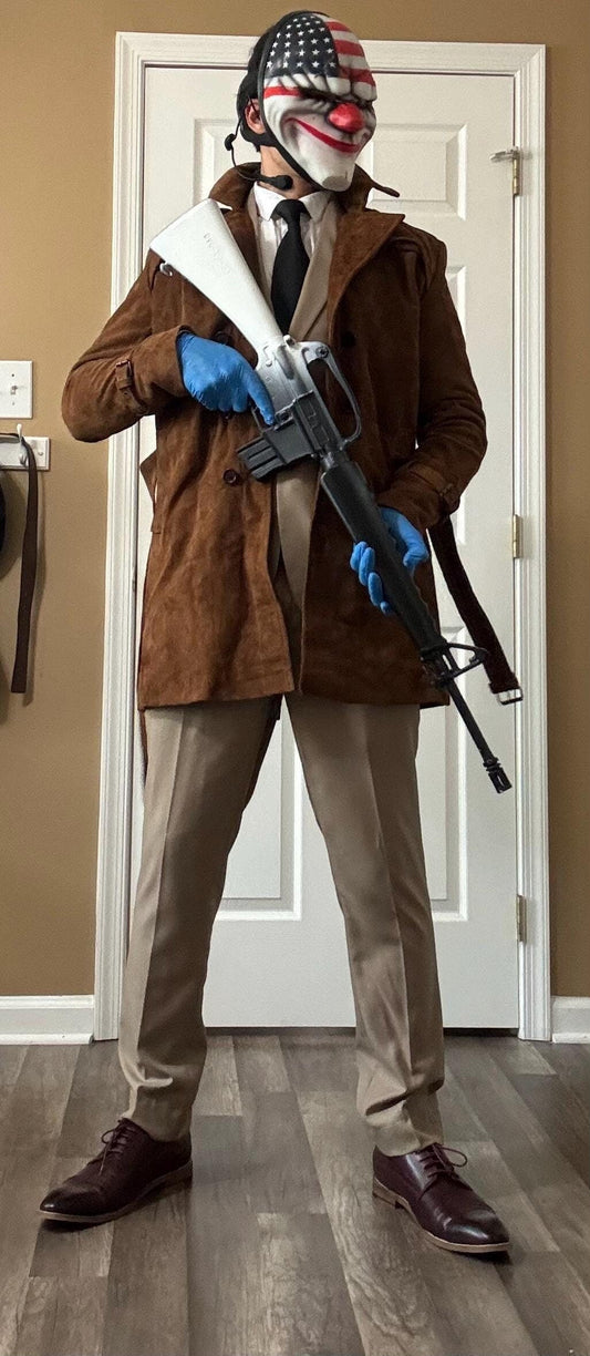 Dallas from Payday 3 Cosplay Coat designed and Handcrafted by OX and Bulls