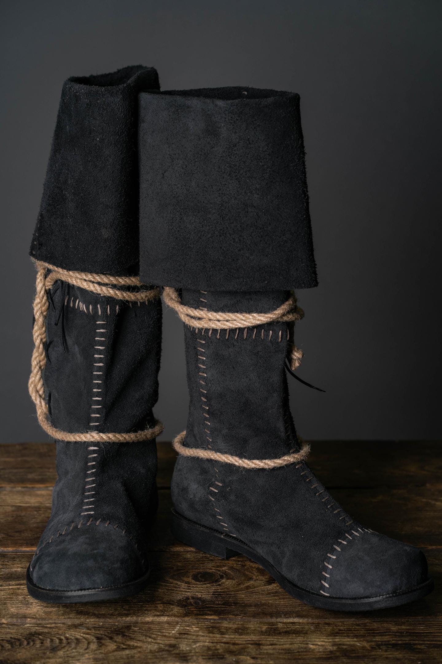 Aragorn's Black Suede Boots