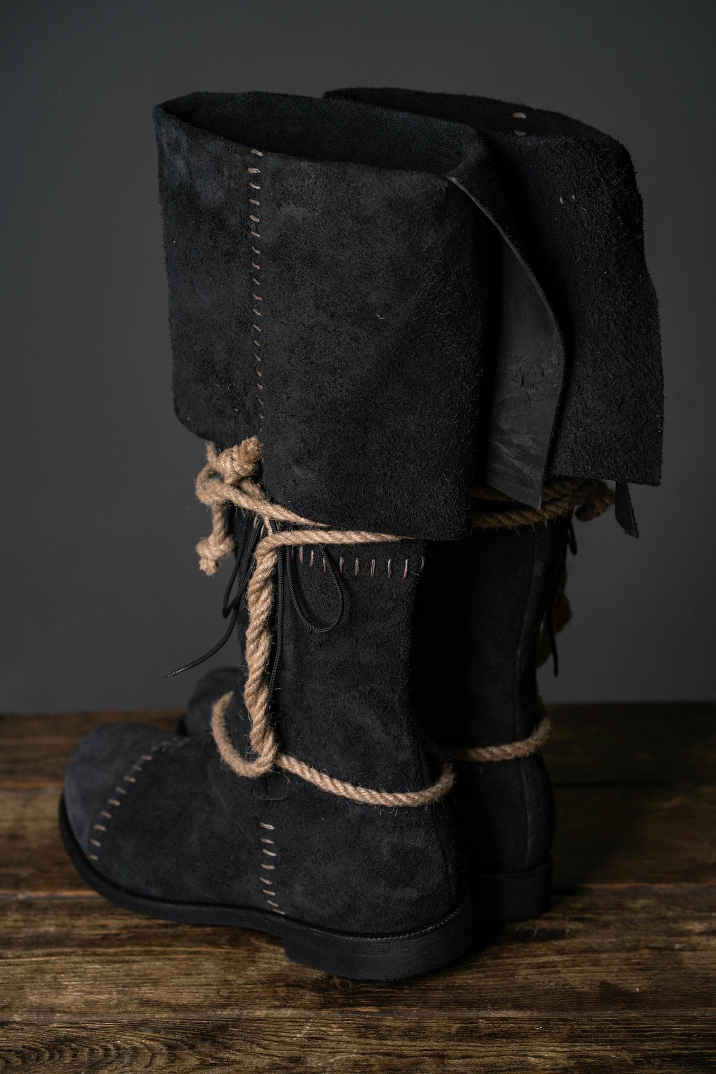 Aragorn's Black Suede Boots