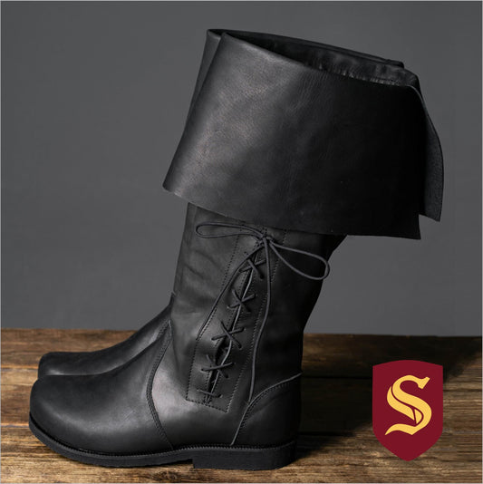 Medieval Black Boots "Ranger"