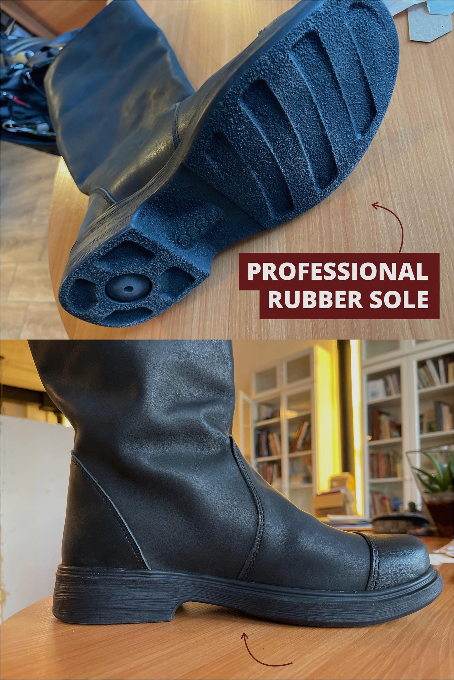 Medieval Black Suede Boots "Ranger"