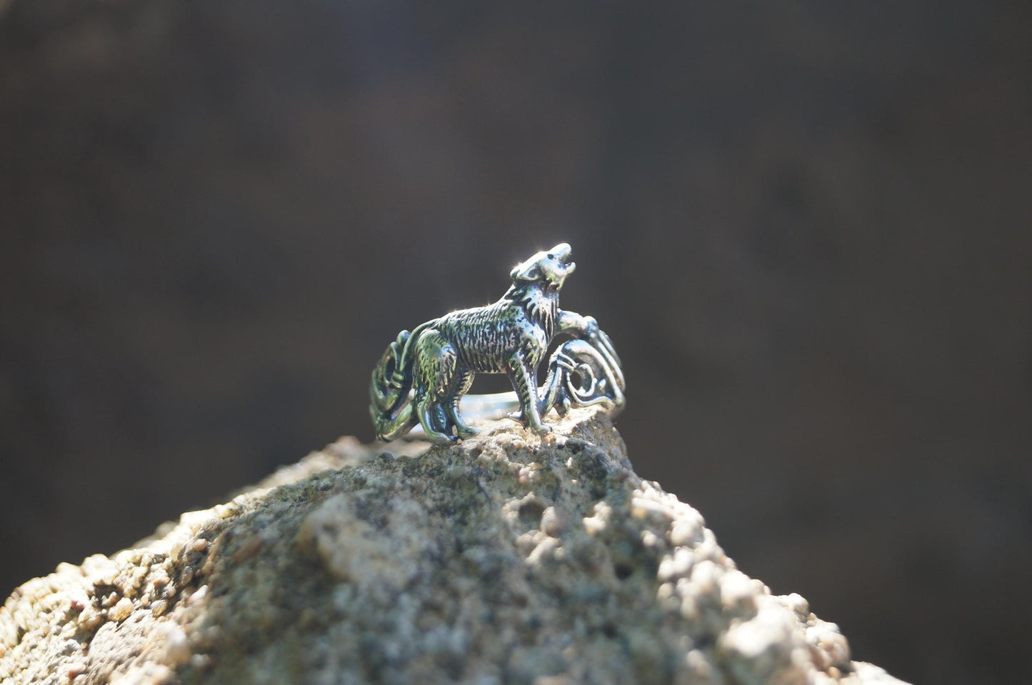 Fenrir Wolf Viking Ring