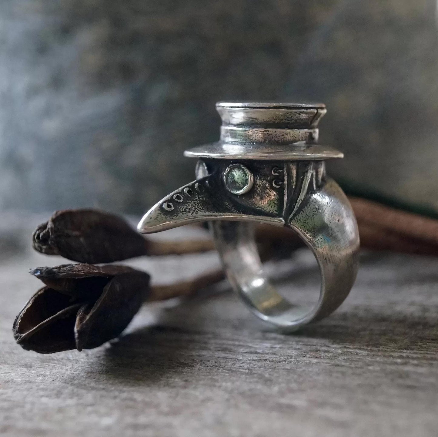 Plague doctor ring plague mask jewelry ring