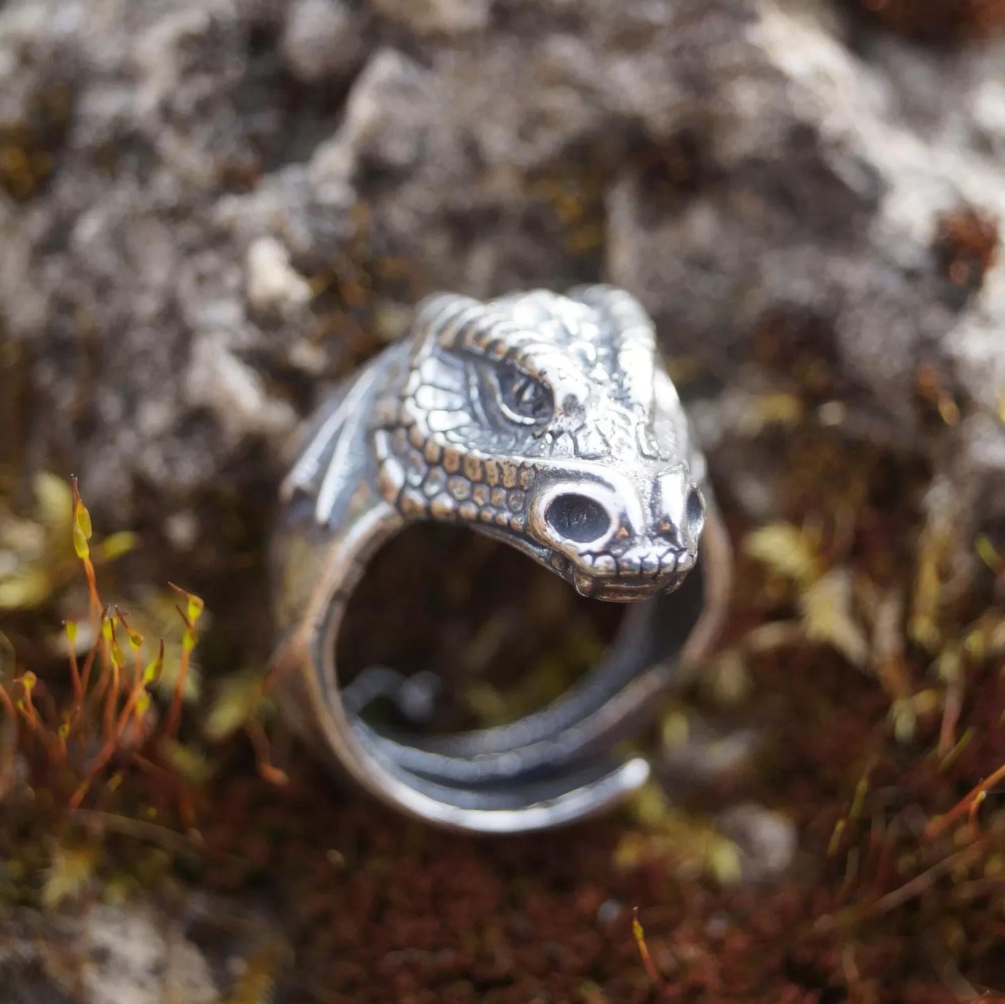 Silver Dragon Ring