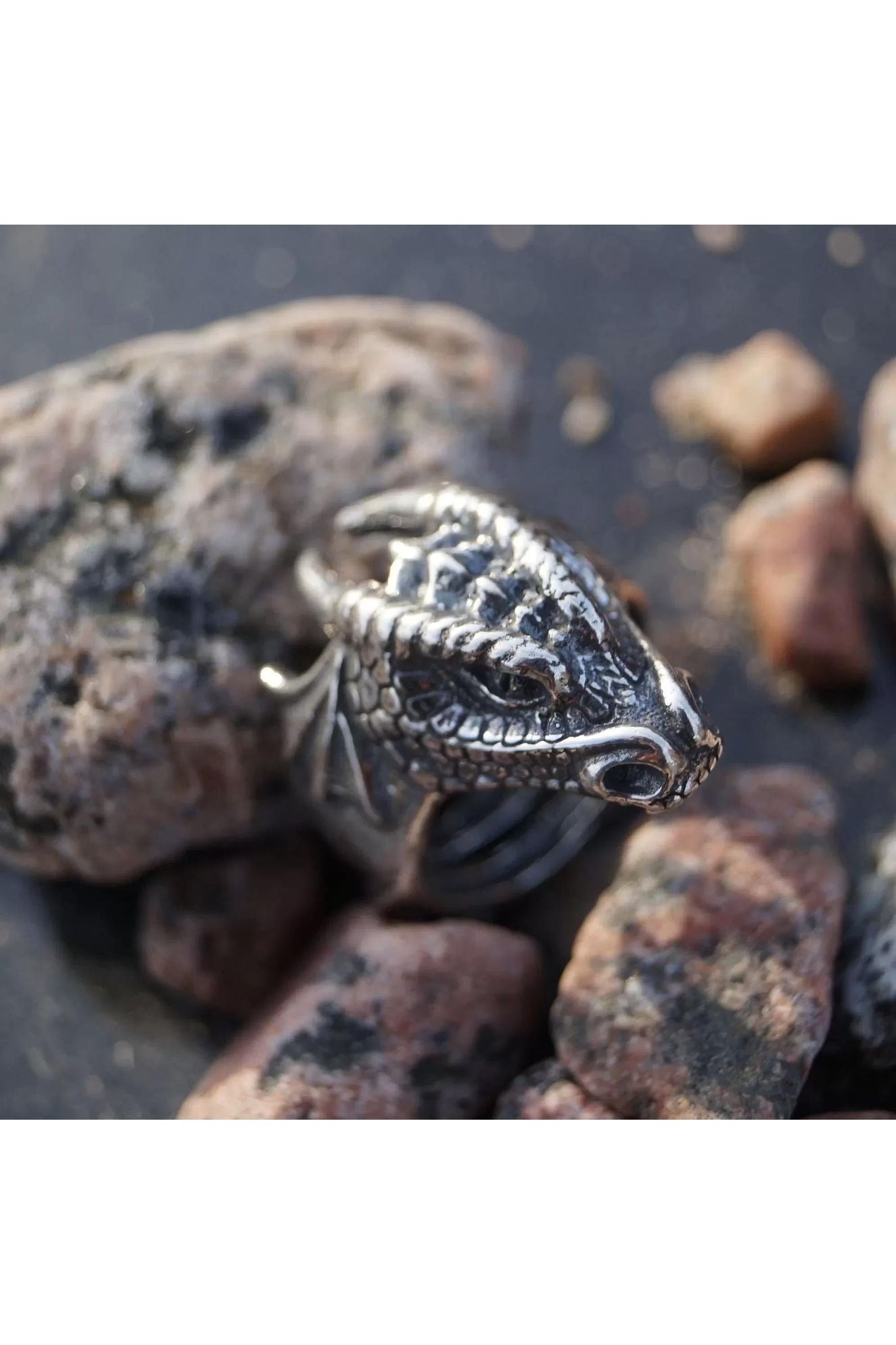 Silver Dragon Ring
