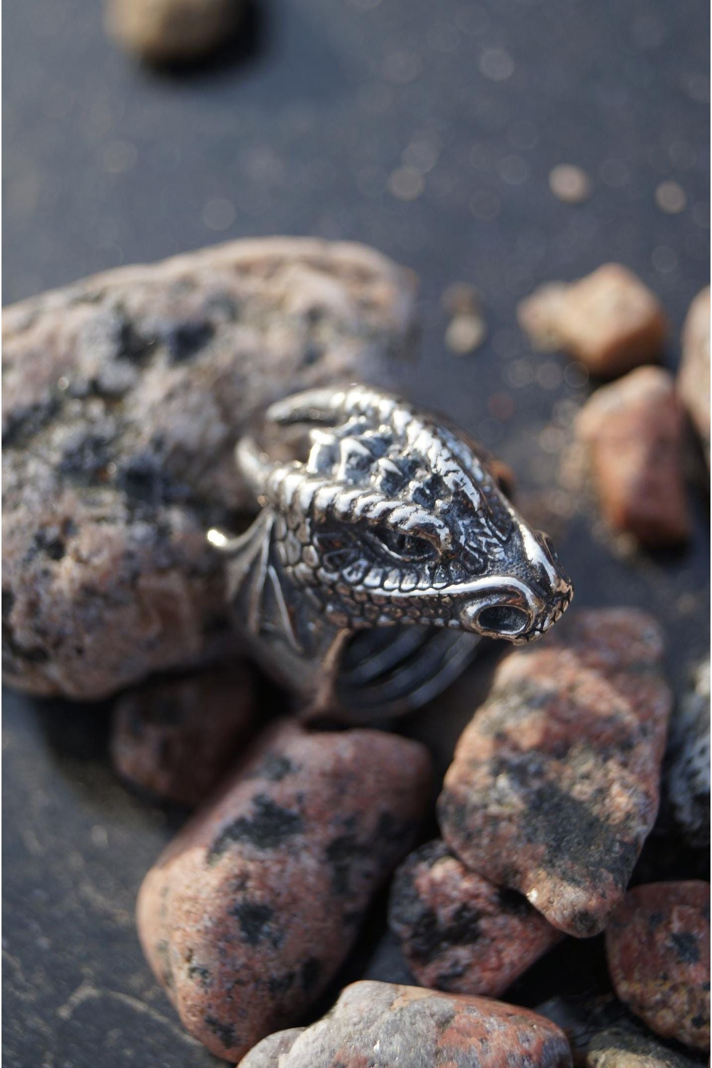 Silver Dragon Ring