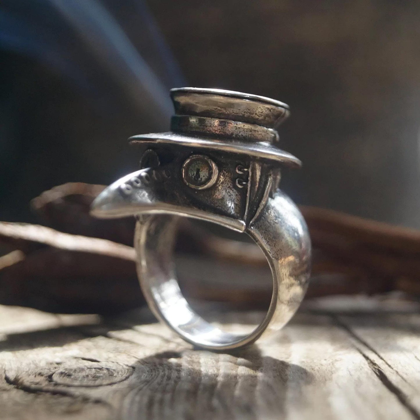 Plague doctor ring plague mask jewelry ring