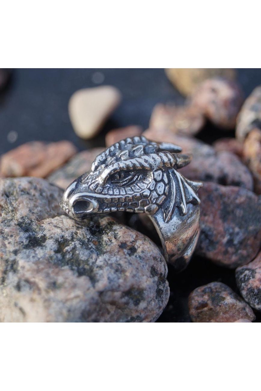 Silver Dragon Ring