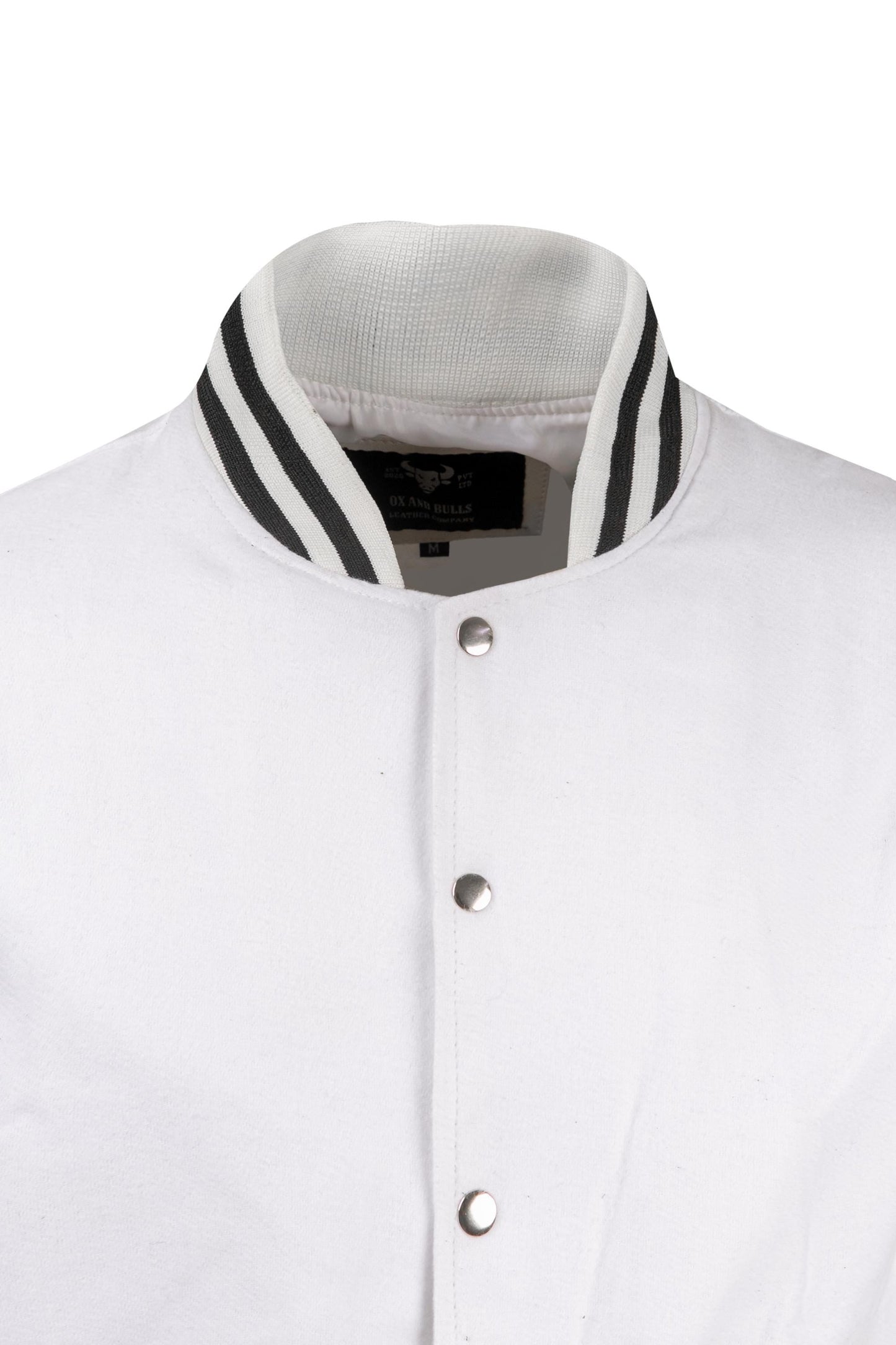 Weeknd  Varsity Jacket White and Black Varsity  Handmade Cosplay Customizable