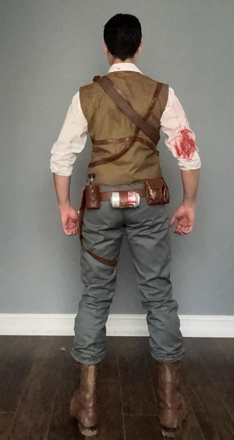 Edward Richtofen Primis Outfit COD – Tactical Leather Vest, Pants & Accessories Set by Ox and Bulls Handmade by OX and Bulls