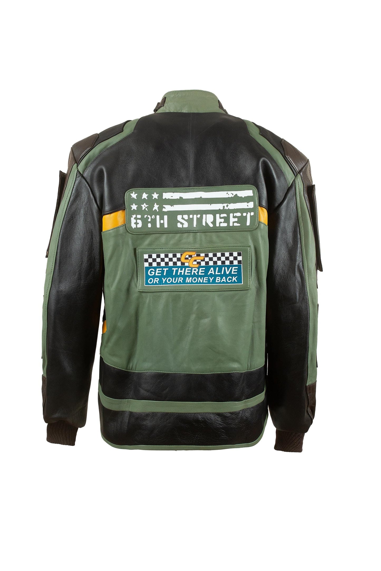 Handmade Old Edge Runners 6th Street Gang Cosplay leather Jacket