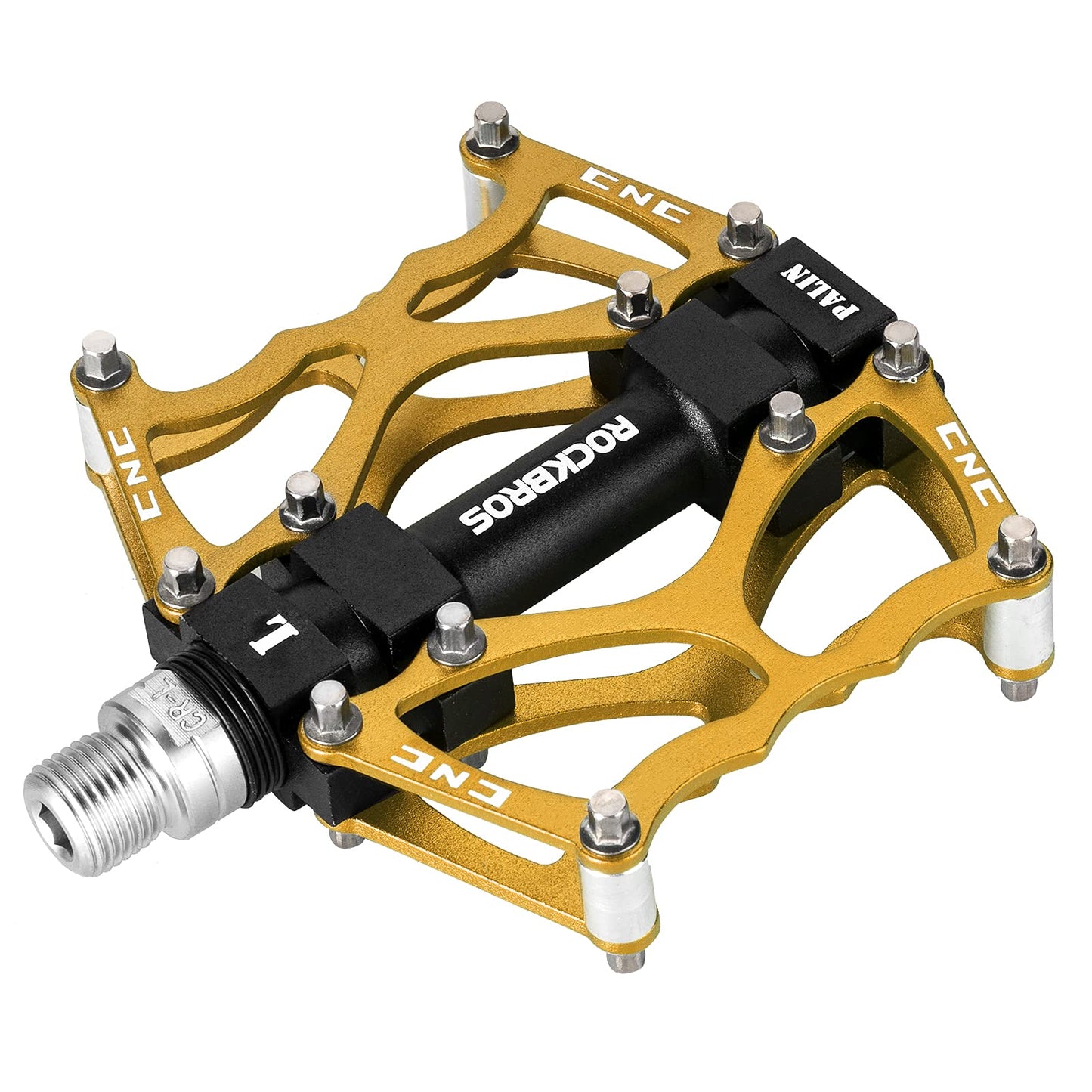 ROCKBROS Lightweight Aluminum Alloy Bike Pedals with Wide Platform Grip