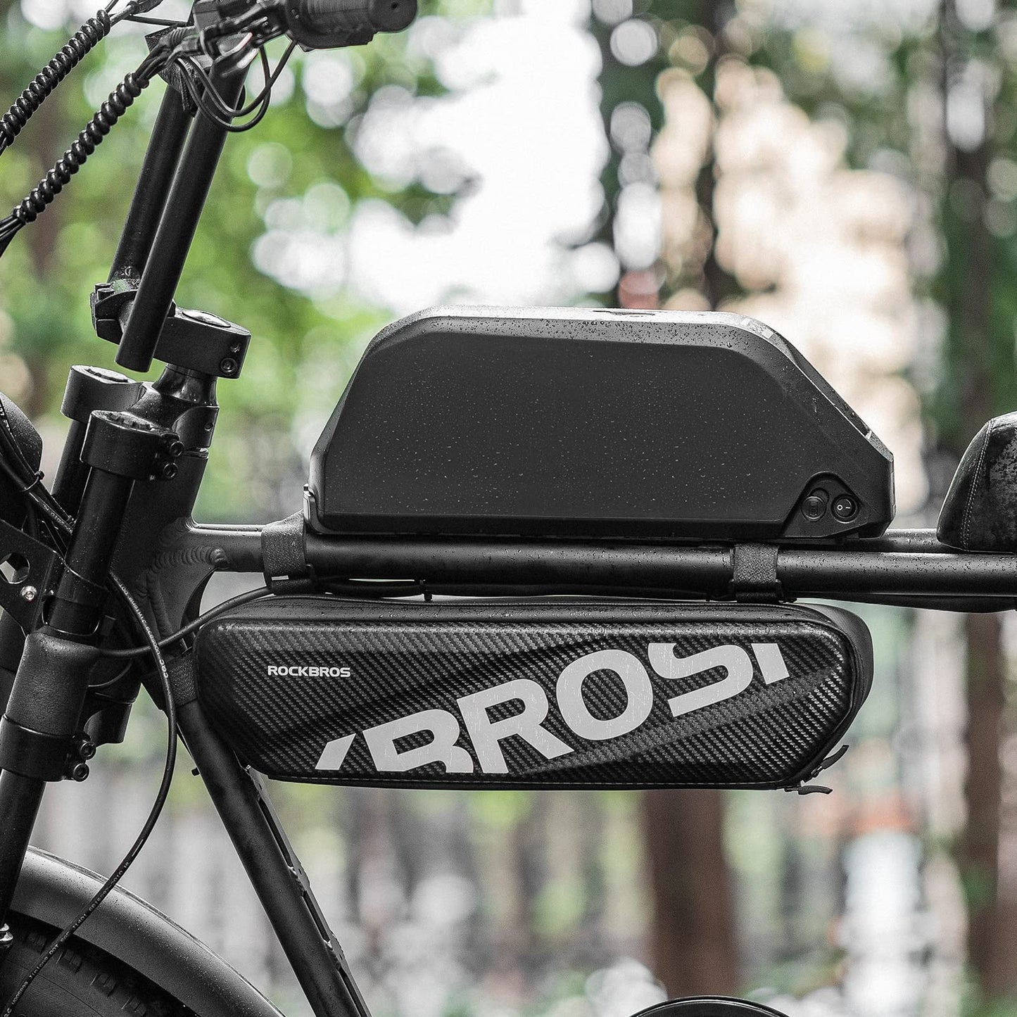 ROCKBROS Bike Frame Bag for Super 73 S2 Hard Shell Bike Bag Waterproof 4.5 L