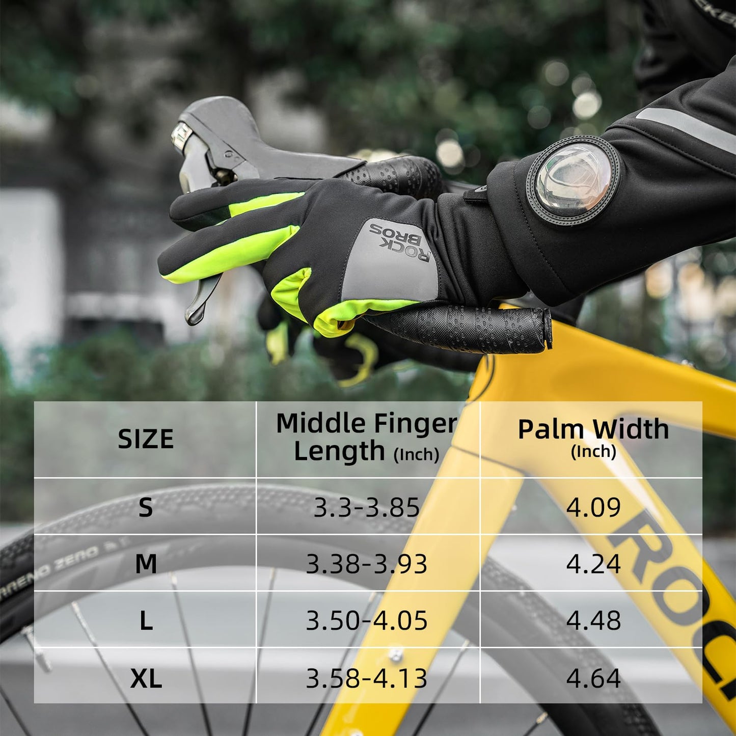 ROCKBROS Windproof Winter Cycling  Padded Thermal  Gloves for Men Women