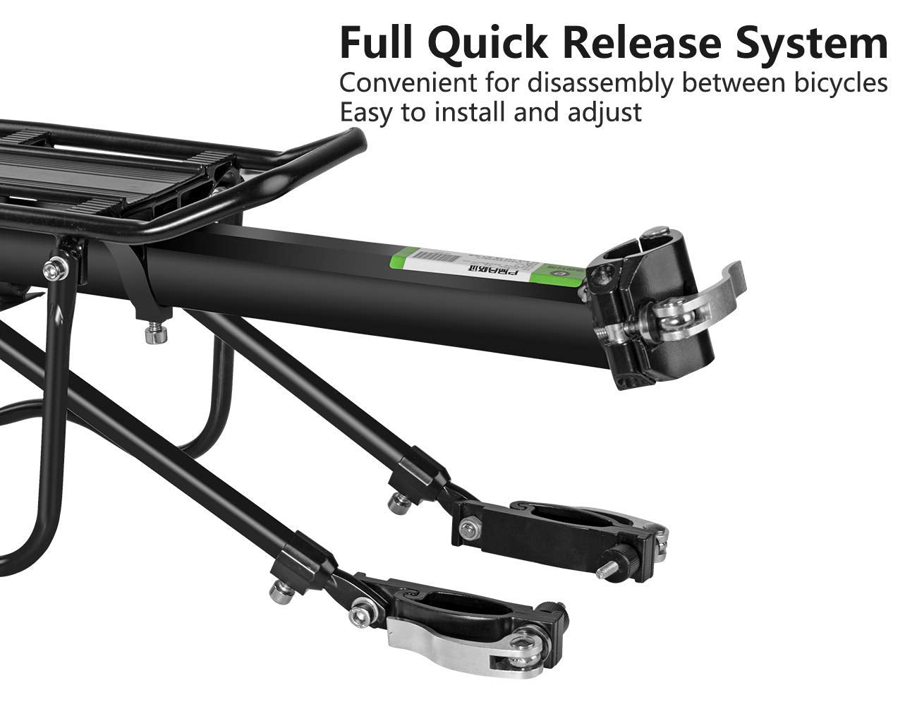 ROCKBROS Bike Cargo Rack Quick Release 110-165 lbs Capacity Universal Fit