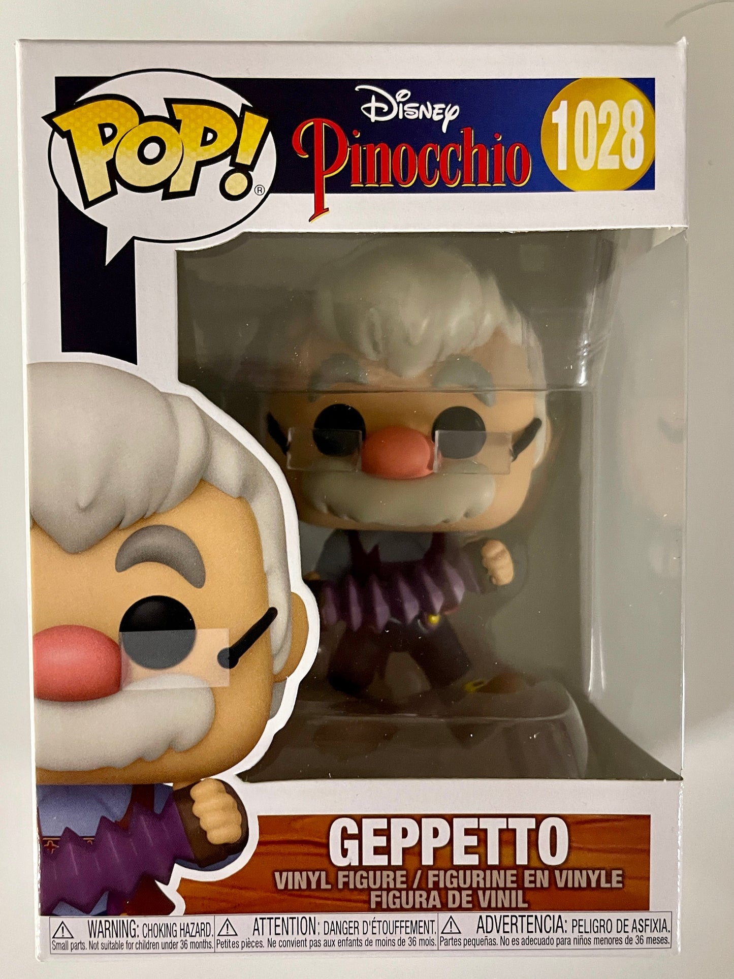 Funko Pop! Disney Geppetto #1028 Classic Disney Cartoons Pinocchio 2021
