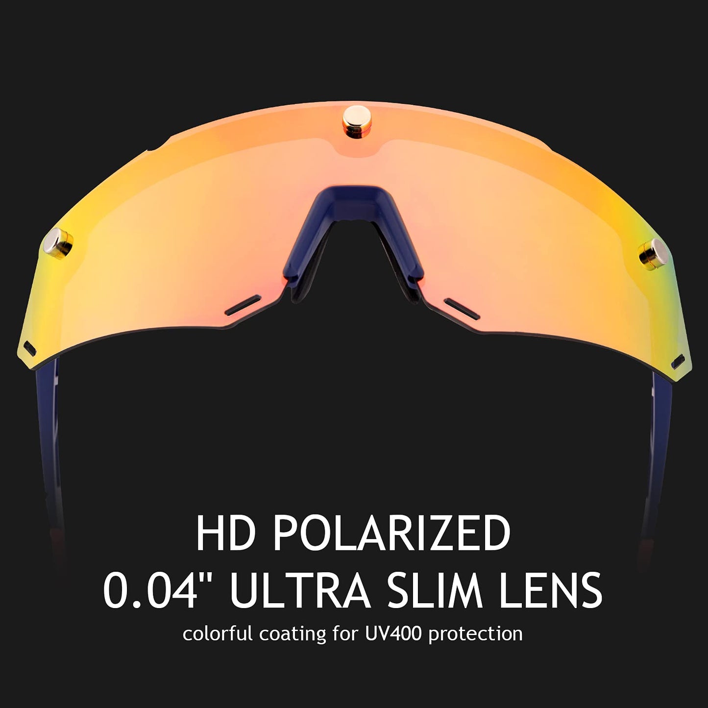 ROCKBROS Cycling Glasses for Men Women Polarized Sunglasses Two Lens for Replace