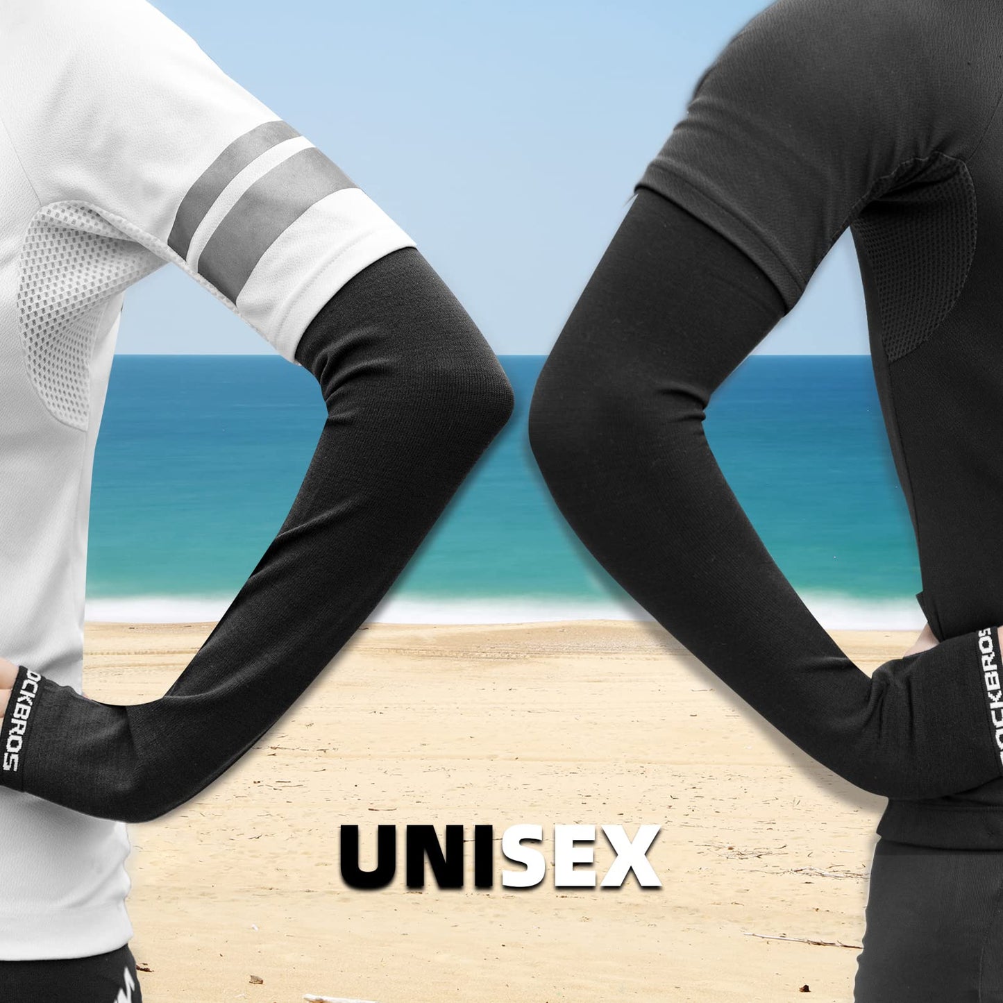 ROCKBROS Winter Knit Arm Warmers, Long Fingerless Sleeves for Women Men